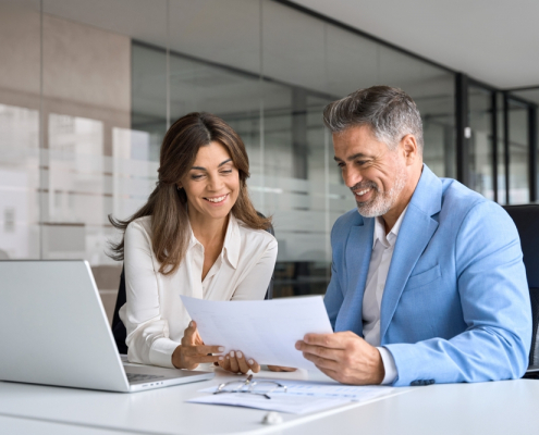 Staffing Business Owners Meeting Over Financing